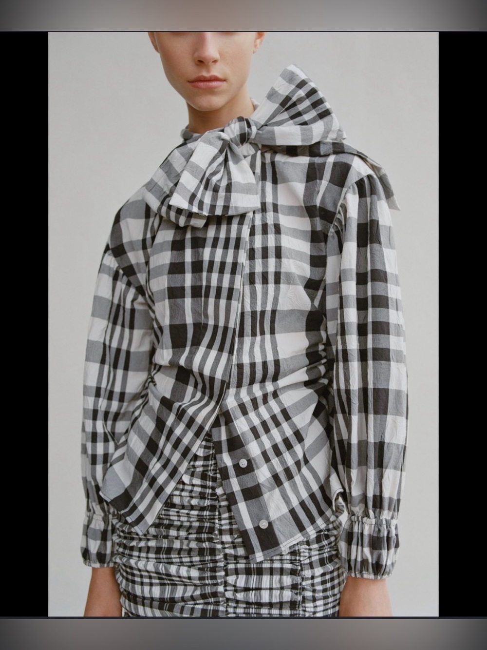 Zara Neck Tie Blouse
